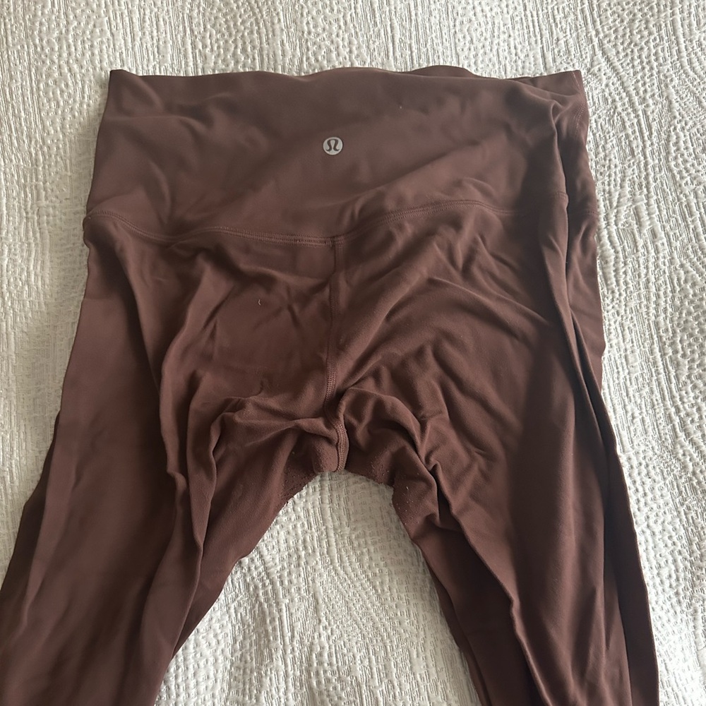Lululemon Align 25” leggings, size 10, brown